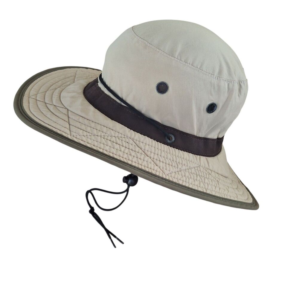 Watership Trading Co Boonie Hat Chin Strap Adult L Hiking Gardening USA Khaki - Picture 3 of 16